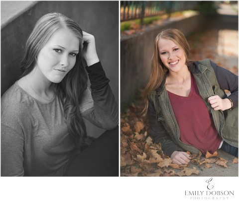 high school senior posing for senior pictures