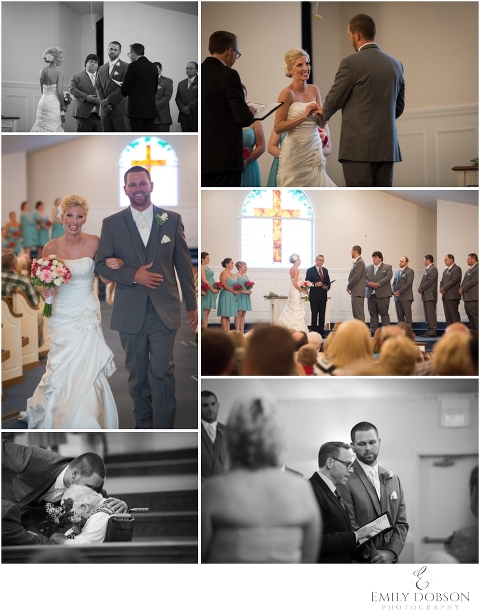 bride and groom during ceremony