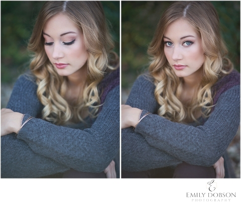 Jerseyville Community HS Senior with gorgeous curled blonde hair and flawless makeup