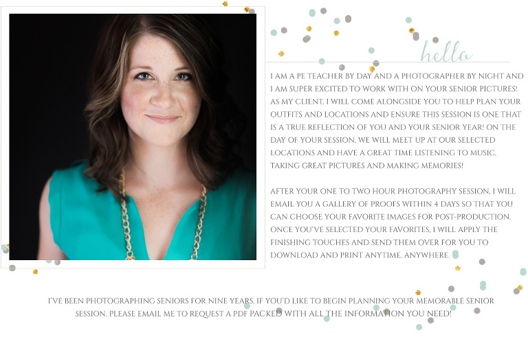 Senior Sessions including digital files