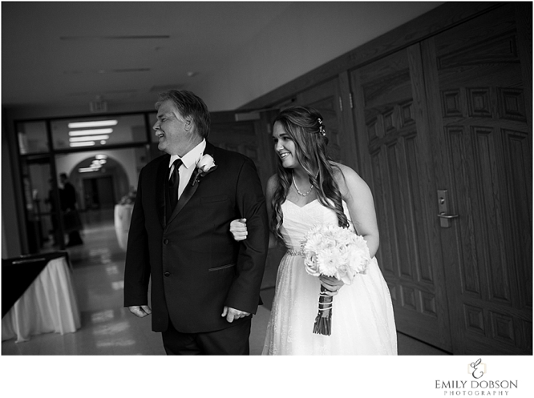 Bride's final moment with her dad