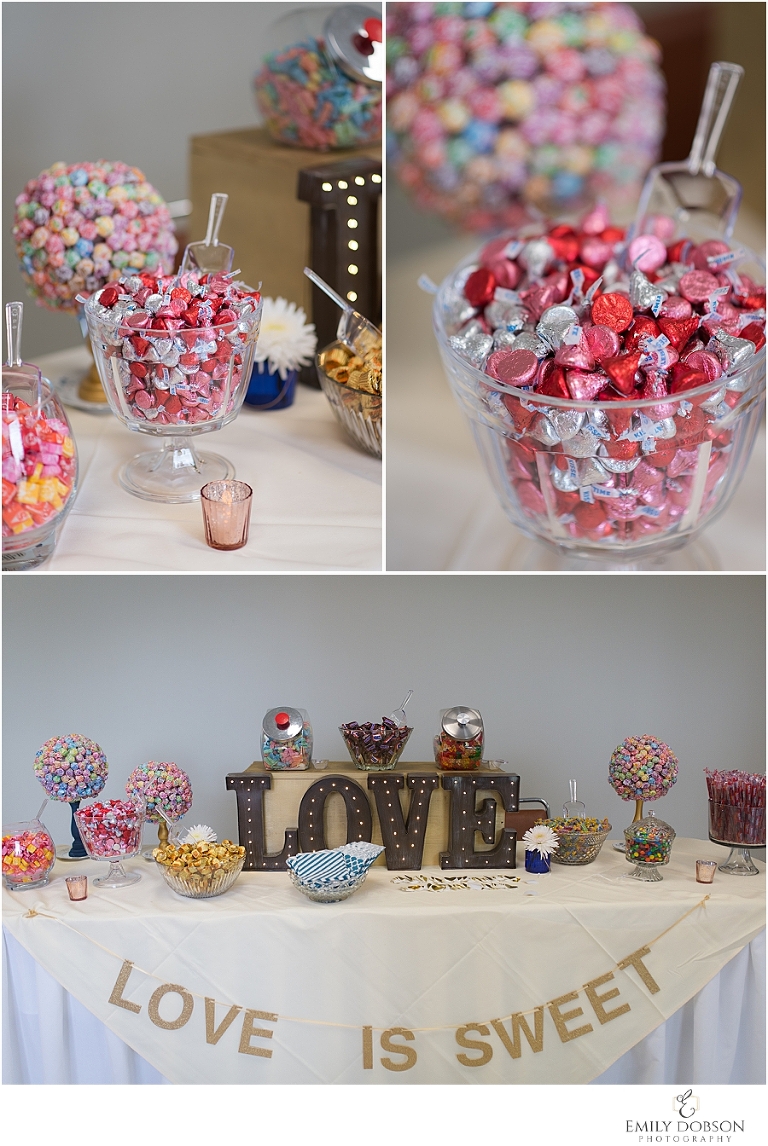 Candy bar at the reception
