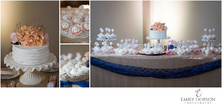 Cupcakes at wedding reception